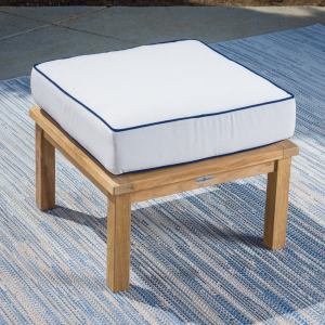 Teak Ottoman 23.5X23.5X5
